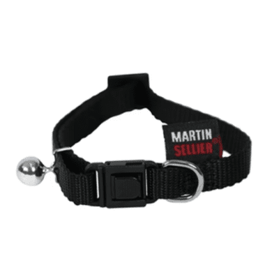 Katzenhalsband Nylon Uni Schwarz 20-30X1 CM